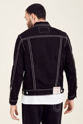 black true religion denim jacket