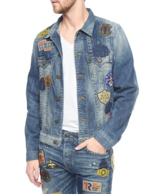 true religion men's denim jacket