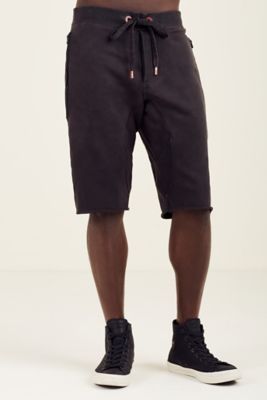 true religion fleece shorts