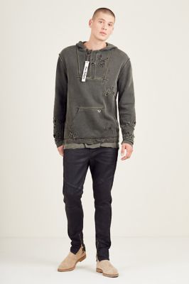 true religion half zip hoodie