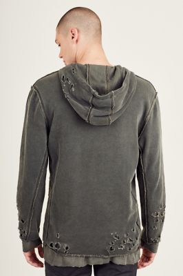 mens distressed sweatshirt