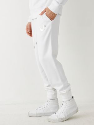 all white true religion outfit