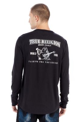 true religion black tee