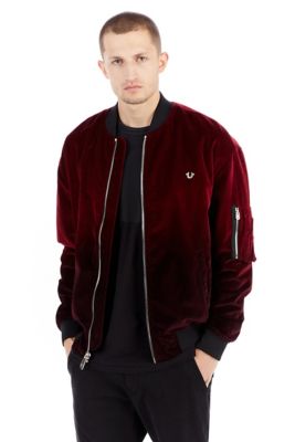 DIP DYE VELVET MENS BOMBER - True Religion