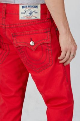 true religion jeans black and red