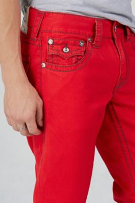 all red true religion jeans