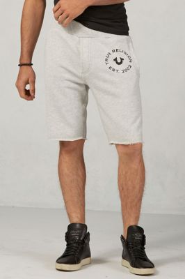 true religion grey shorts