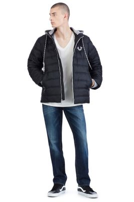 true religion hooded puffer jacket