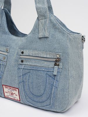 DENIM SATCHEL BAG