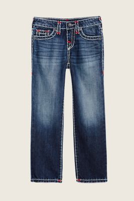true religion ricky super t red stitch