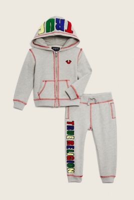 true religion buddha hoodie & sweatpants set baby boys