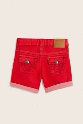 true religion shorts red