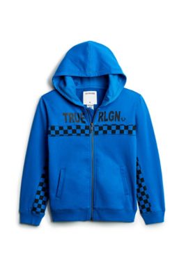 BOYS CHECKERED HOODIE