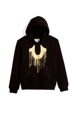 true religion hoodie gold