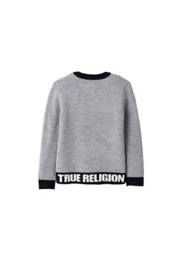 true religion white sweater