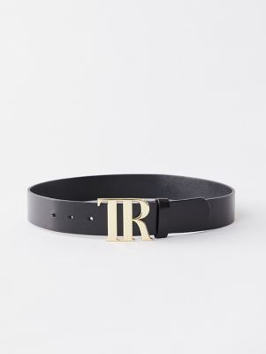 Black with gold buckle