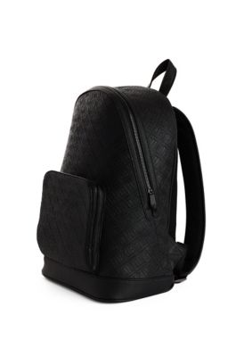 EMBOSSED LEATHER BACKPACK