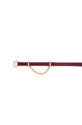 Women's Red Belt with Chain Detail True Religion