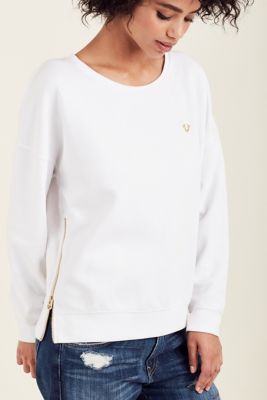 side zip sweatshirt women's