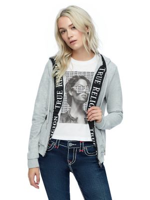 true religion tape hoodie