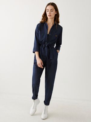 true religion denim jumpsuit