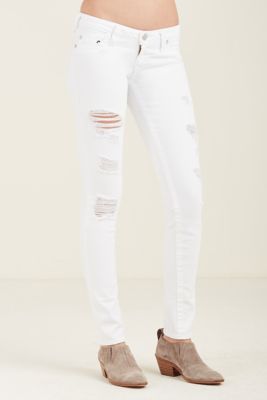 white ripped womens jeans