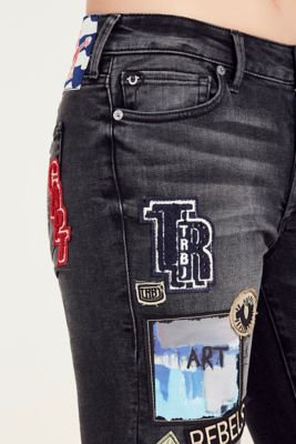 true religion patchwork jeans