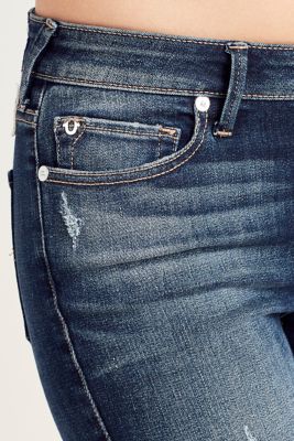HALLE SUPER SKINNY PATCHED WOMENS JEAN - True Religion