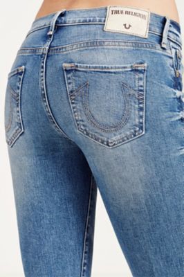 HALLE MID RISE SUPER SKINNY WOMENS JEAN 