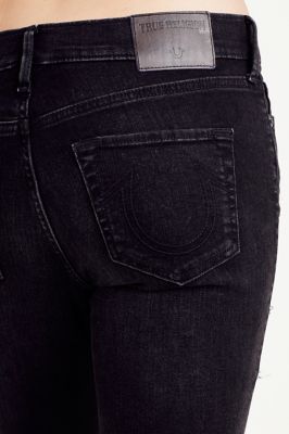 true religion black distressed jeans