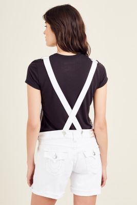 true religion overall shorts