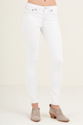 women's all white true religion jeans