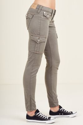 khaki cargo pants womens skinny