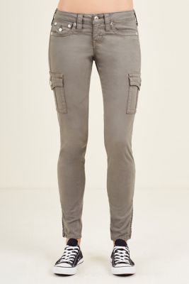 skinny fit cargo pants womens