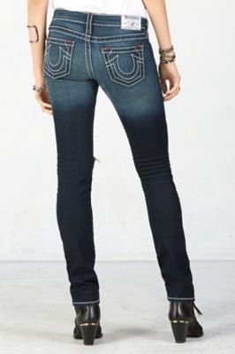 true religion black distressed jeans