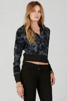 true religion cropped hoodie