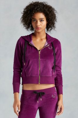 purple true religion hoodie