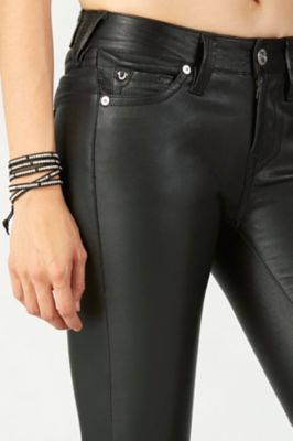 womens skinny leather trousers