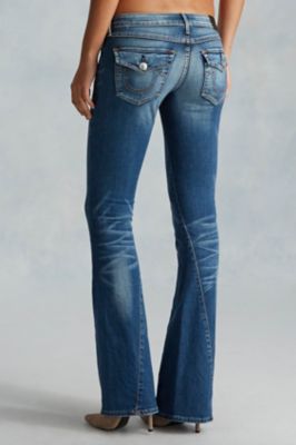 Flare Leg Jeans - Low Rise Flare Jeans 