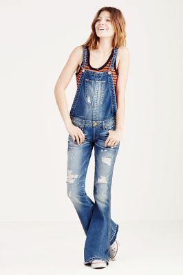 overall bell bottom jeans