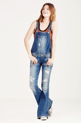 womens flare overalls