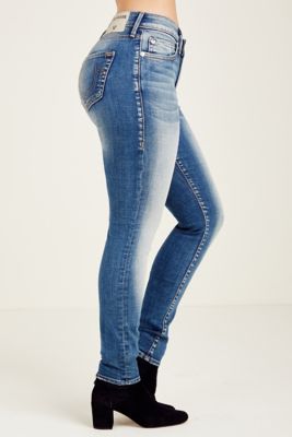 true religion jennie curvy mid rise skinny jeans