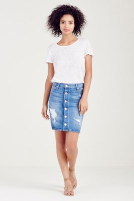 true religion jean skirt