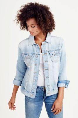 true religion women's denim jacket