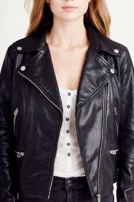 true religion leather jacket