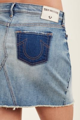 true religion jean skirt