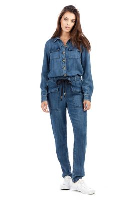 true religion denim jumpsuit
