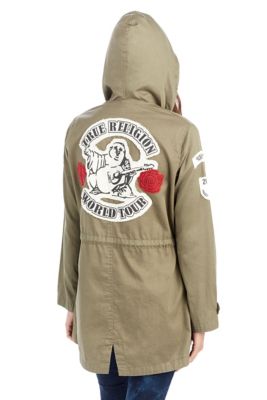 MILITARY PATCH WOMENS PARKA - True Religion