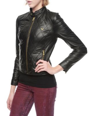 true religion quilted bomber jacket