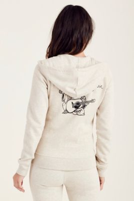 true religion womens zip up hoodie